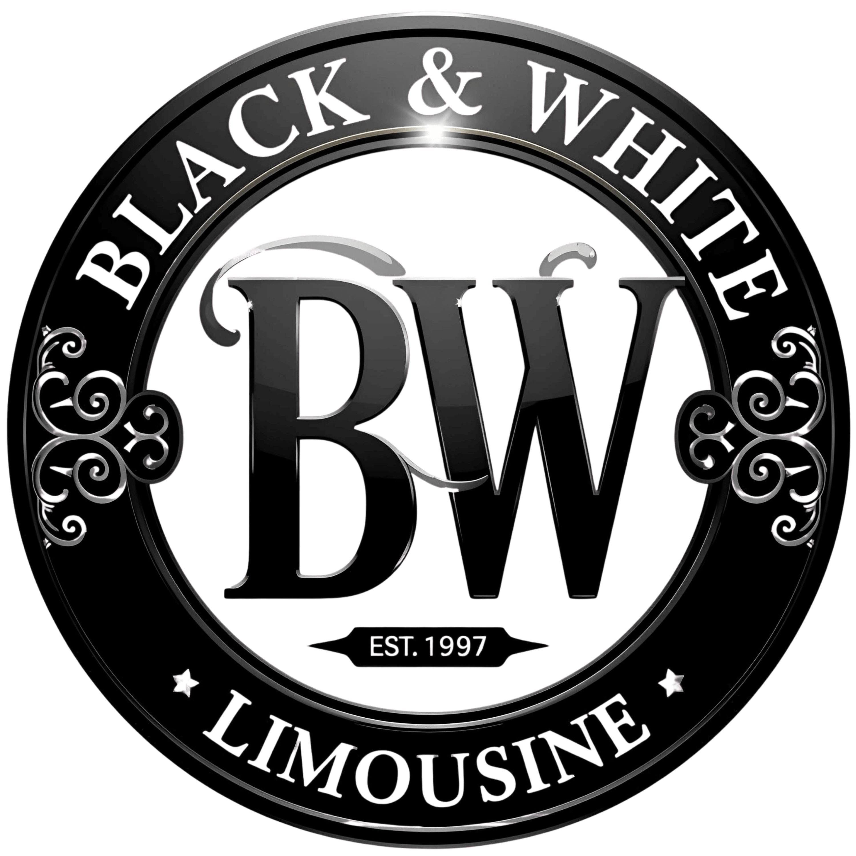 Black & White Limousine Logo